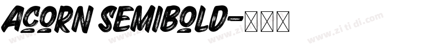 Acorn SemiBold字体转换